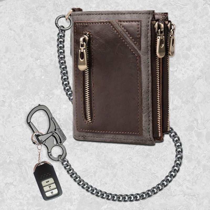 Ahiller Wallet Chain for Men, Lockable Carabiner with Tungsten Steel Taper, Heavy Duty Chain for Key Pocket Belt - Image 5